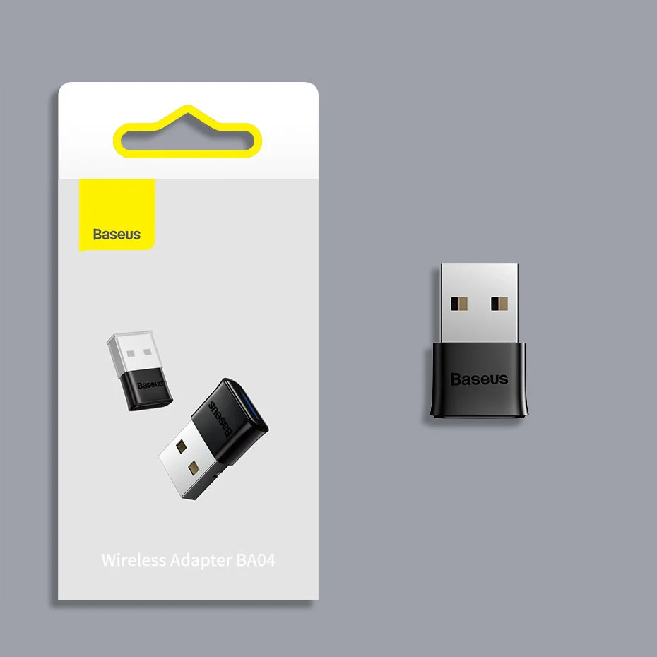 Baseus BA04 Mini Bluetooth 5.0 USB Adapter Empfänger Sender für Computer schwarz (ZJBA000001) - Image 22