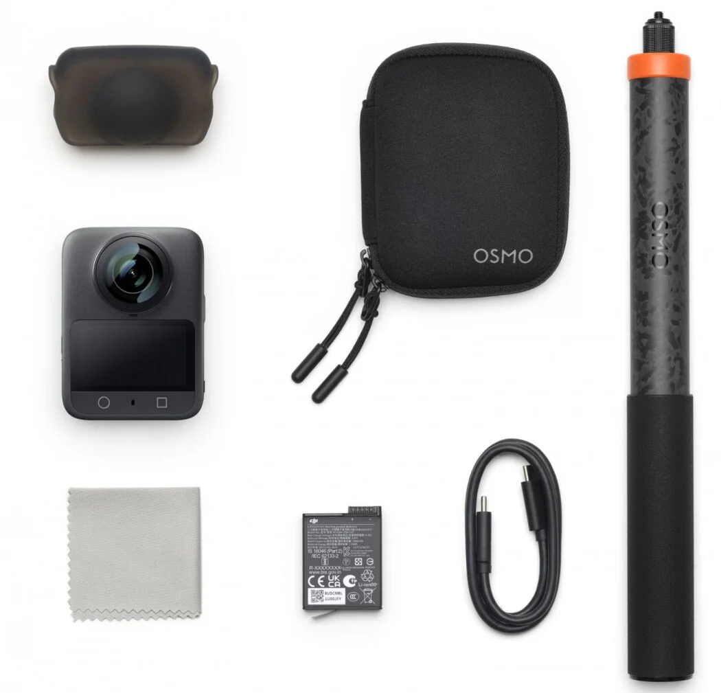 DJI Osmo 360 Standard Combo + 250cm Extended Carbon Fiber Selfie Stick