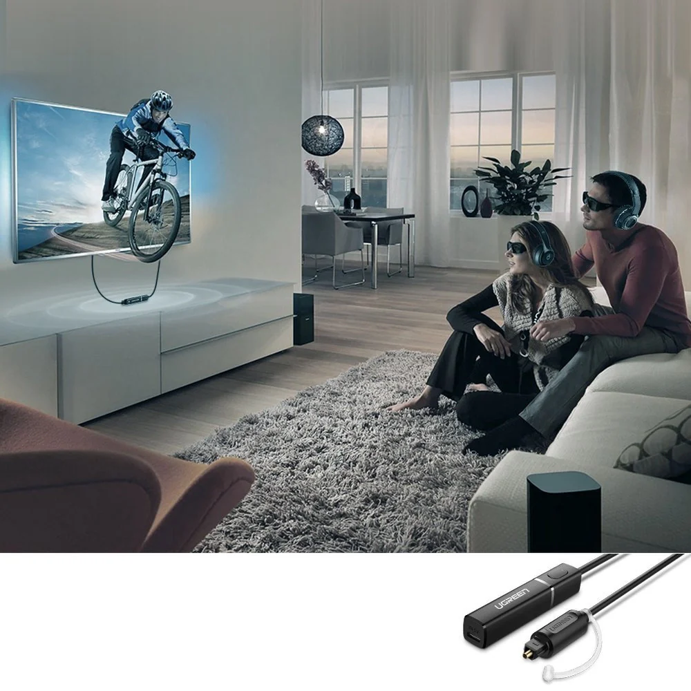 Ugreen Bluetooth 4.2 Sender Toslink Wireless Audio Adapter schwarz (50213 CM150) - Image 3